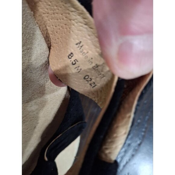 NWOB Jack Rogers Monica Double Knot Black Suede Platform Slide Sandals/Sz. 8.5M - Picture 9 of 9